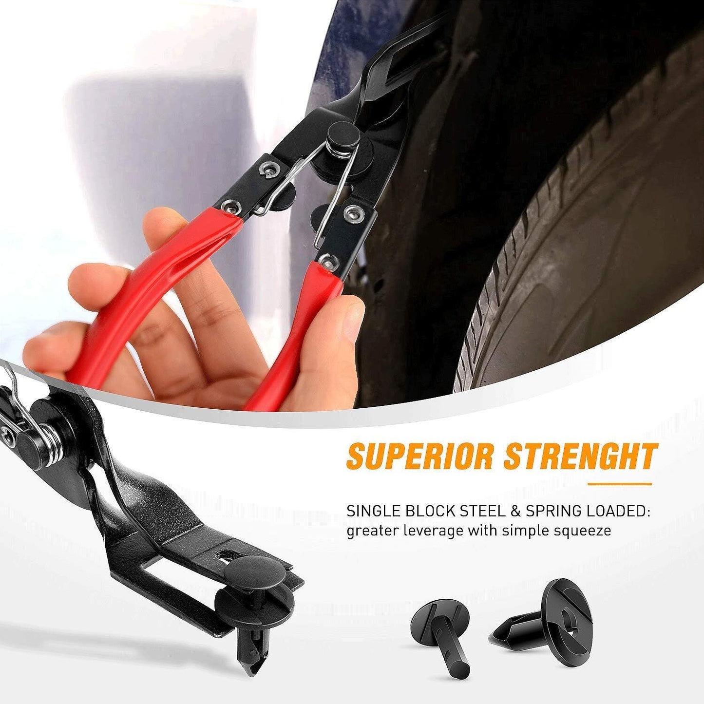 7Pcs Automotive Car Door Fastener Pin Removal Tools Puller Install Repair Clips