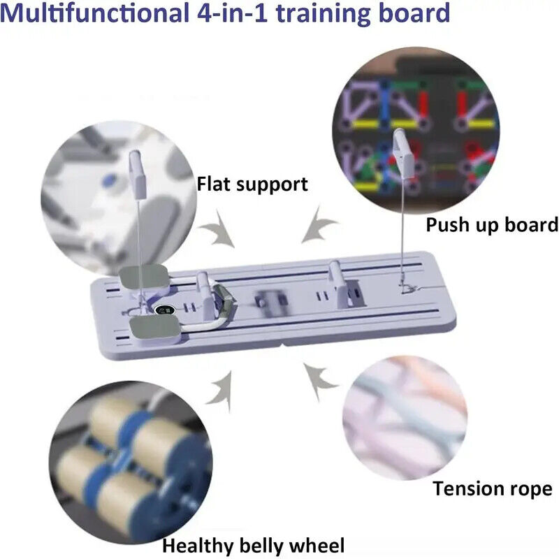 Multifunctional Ab Roller Board Fitness Pilates Slide Abdominal Strength Gym