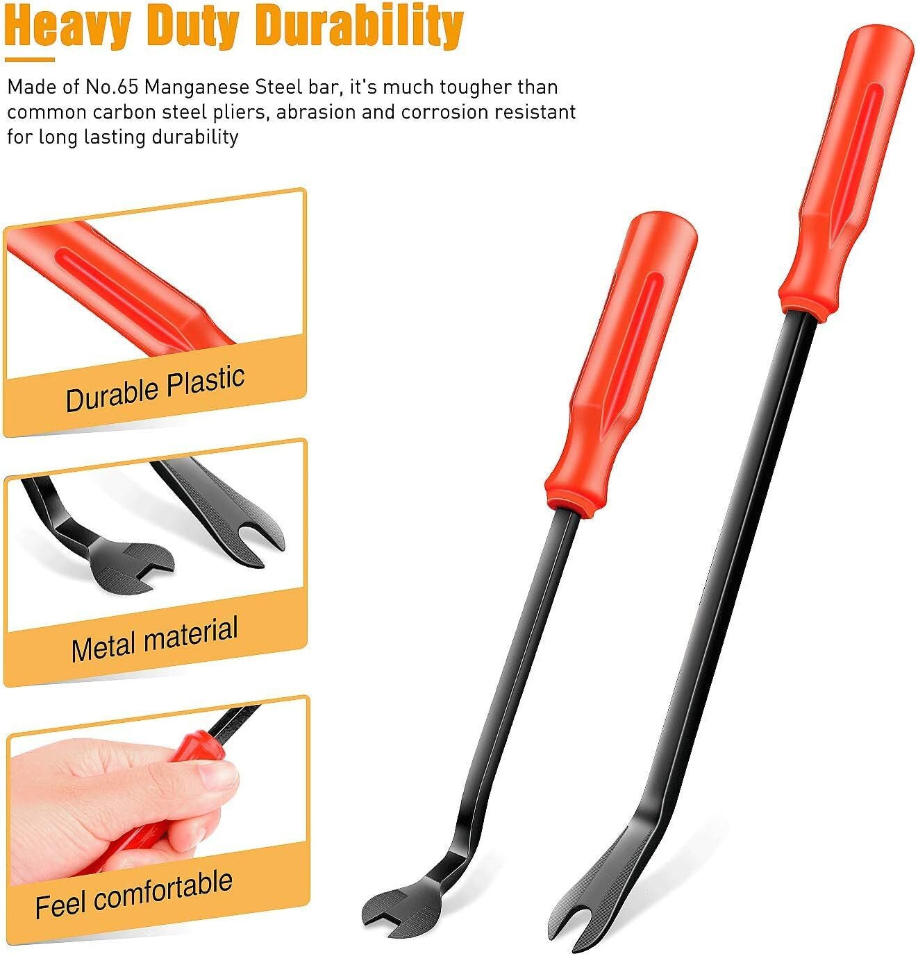 7Pcs Automotive Car Door Fastener Pin Removal Tools Puller Install Repair Clips