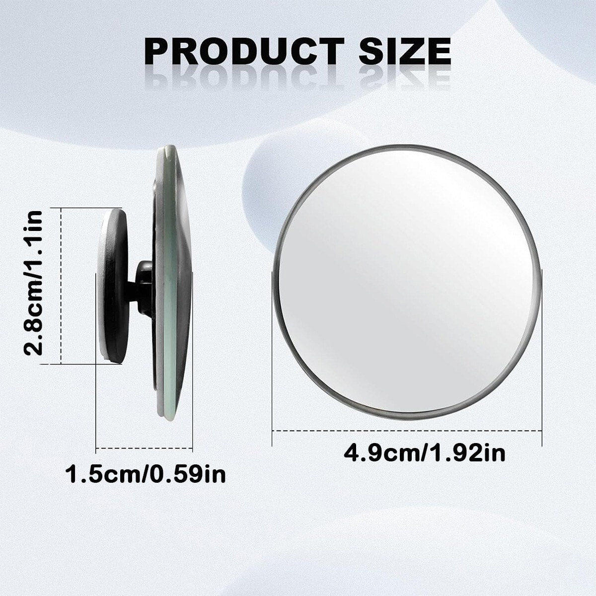 Blind Spot Car Mirror 360° Wide Angle Adjustable Rear Side View