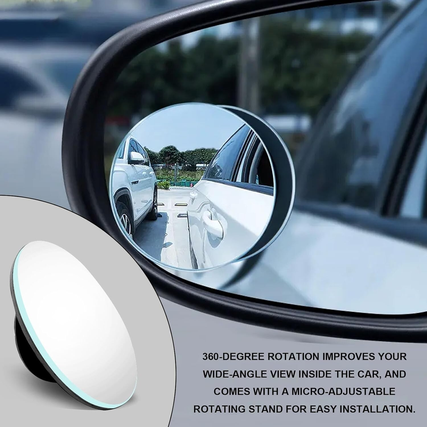Blind Spot Car Mirror 360° Wide Angle Adjustable Rear Side View