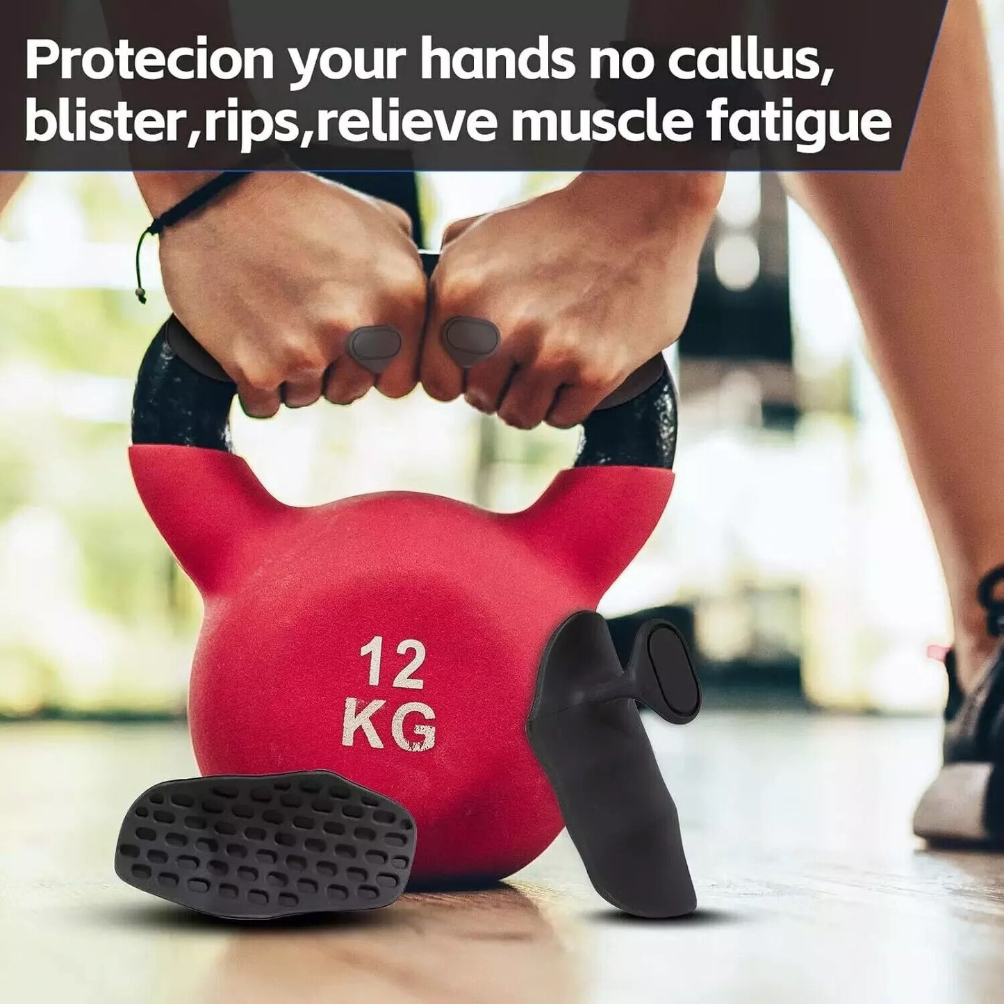 Hand Protector Anti-Slip Rubber Weight Lift Dumbbell Gym