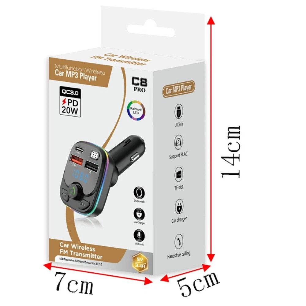 BlueBeam™ Bluetooth Car Transmitter Wireless