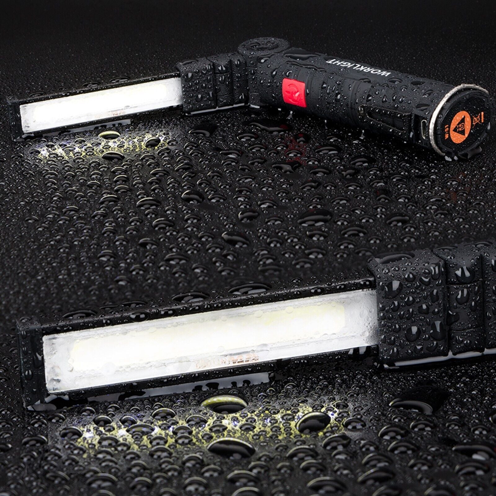 COB LED Cordless Magnetic Work Light USB Inspection Lamp Torch Rechargeable