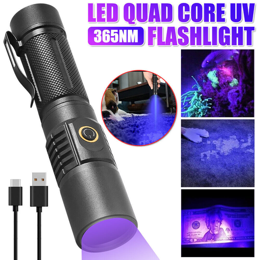 UV LED Flashlight Blacklight 365Nm LED Torch