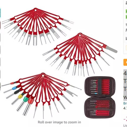 41PCS Extractor Terminal Removal Wire Tool Pin Car Automotive Plug Connector