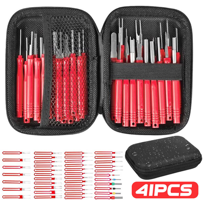 41PCS Extractor Terminal Removal Wire Tool Pin Car Automotive Plug Connector