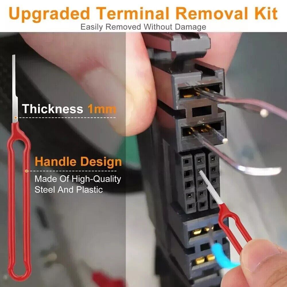 41PCS Extractor Terminal Removal Wire Tool Pin Car Automotive Plug Connector