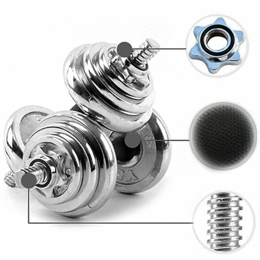 Gym Bodybuilding Fitness Workout Set Weight Barbell Equipment 