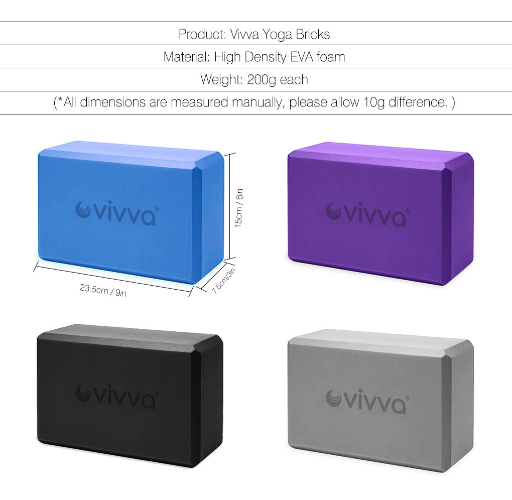 Yoga Block Brick Foaming Home Exercise Practice Fitness Gym Sport