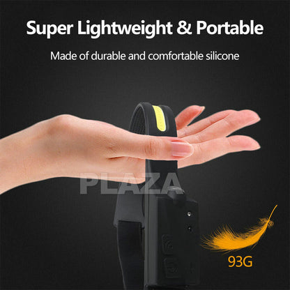Waterproof COB LED Motion Sensor Head Torch Headlight USB Rechargeable Headlamp