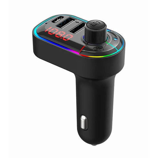 Bluetooth 5.0 Radio Car Kit Wireless FM Transmitter Dual USB Charger MP3 Player
