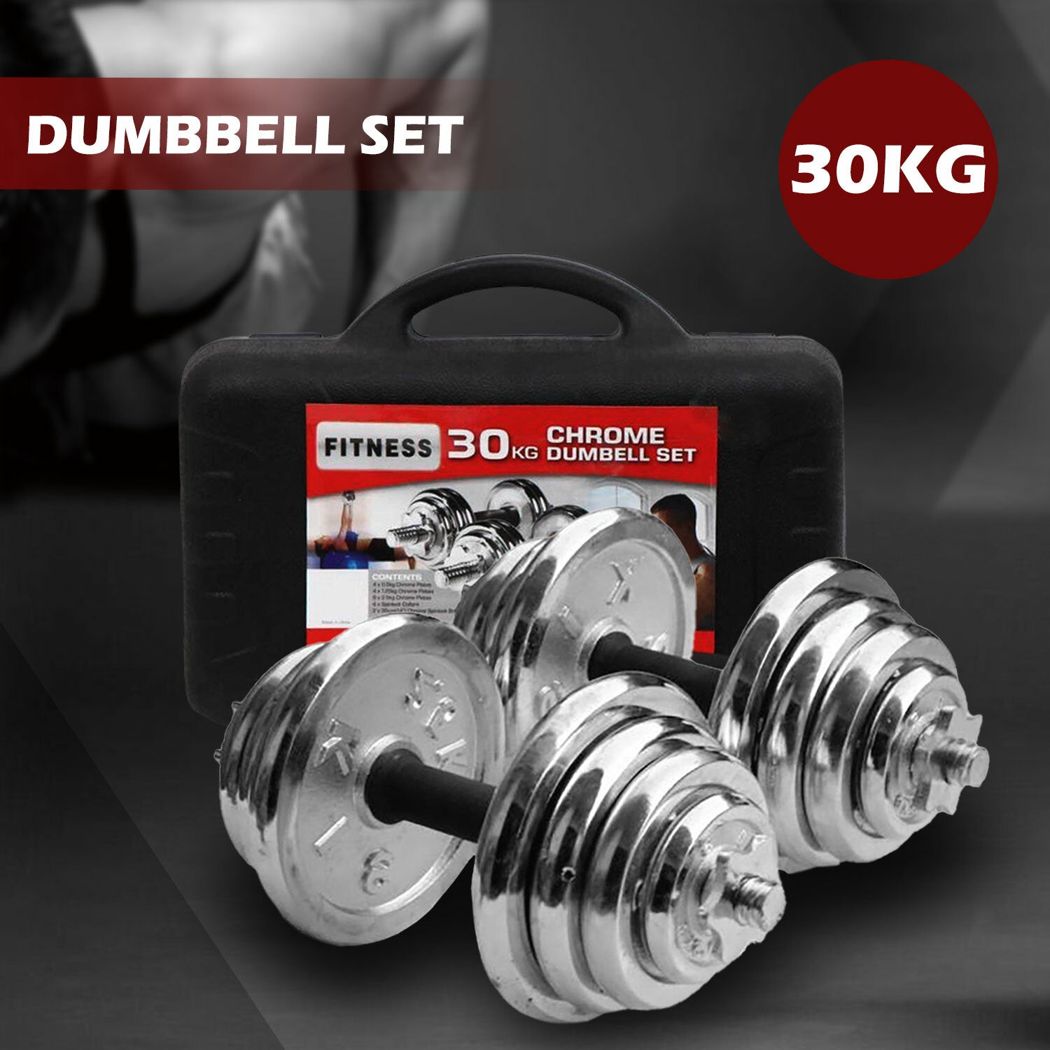 Gym Bodybuilding Fitness Workout Set Weight Barbell Equipment 